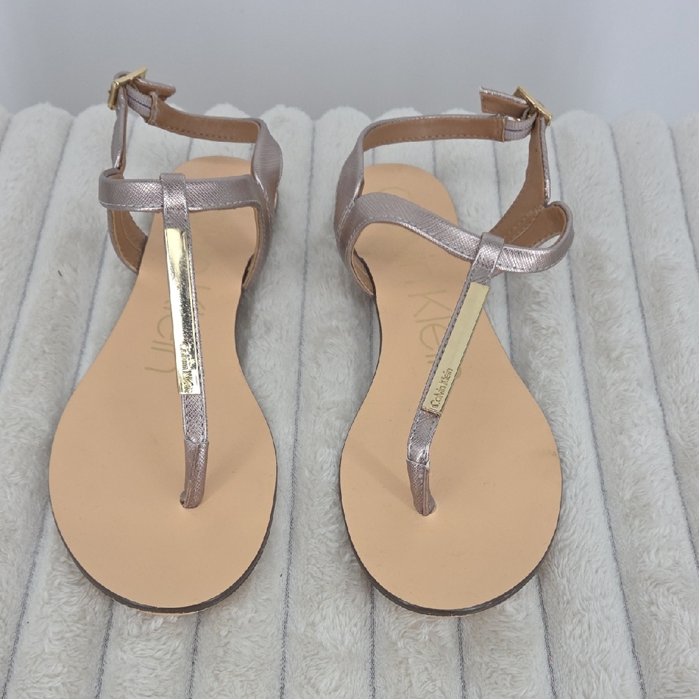Calvin Klein Metallic Sandals